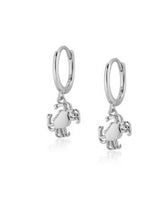 Coral Crab Delicate Dangle Earrings